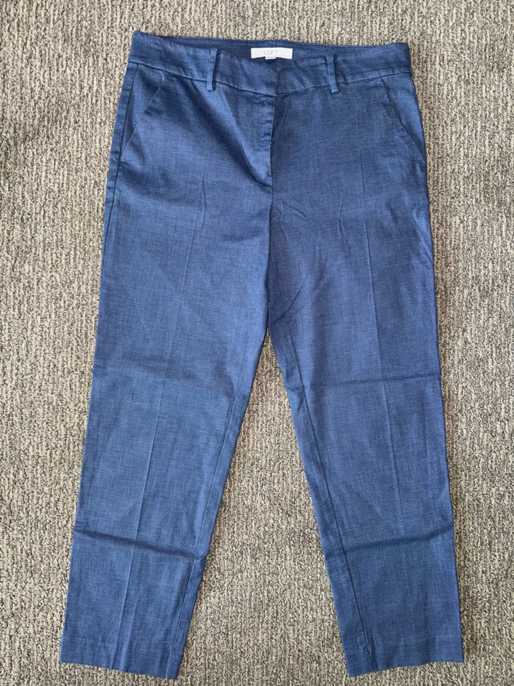 LOFT women’s Navy Slim Ankle Trousers